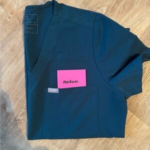 Figs Caribbean blue top